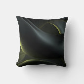 Liquid Chrome Abstract: Dark Iridescence クッション (正面)