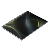 Liquid Chrome Abstract: Dark Iridescence ノートブック (左側)