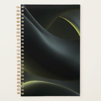 Liquid Chrome Abstract: Dark Iridescence プランナー手帳
