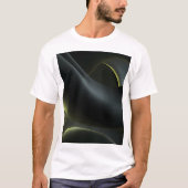 Liquid Chrome Abstract: Dark Iridescence Tシャツ (正面)