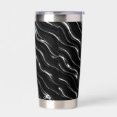Liquid Chrome Motion Pattern | 未来の女性向け 保温保冷タンブラー (左面)