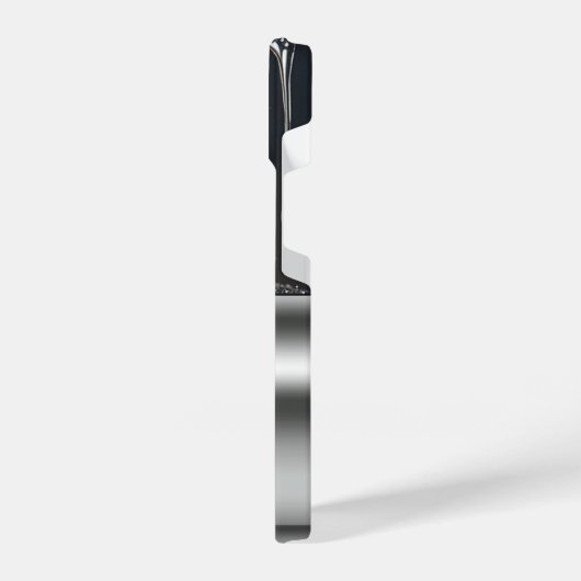 Liquid Dripping glossy metallic aesthetic design iPhoneケース (左側面)