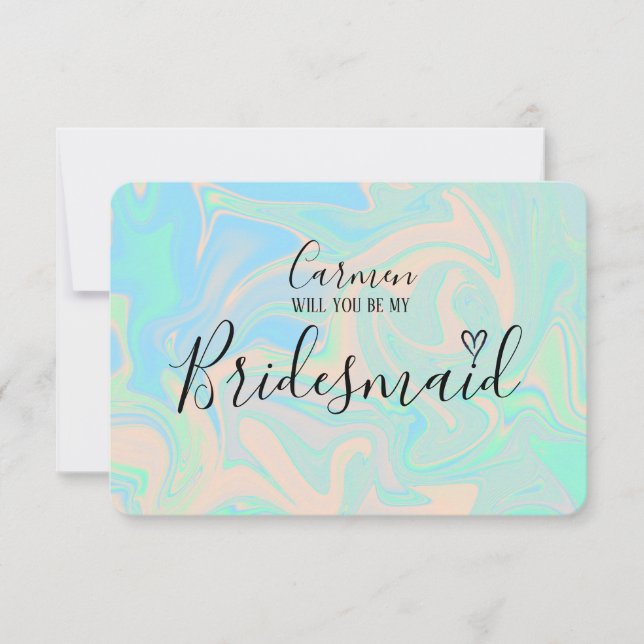 Liquid faux holographic iridescent texture (正面)