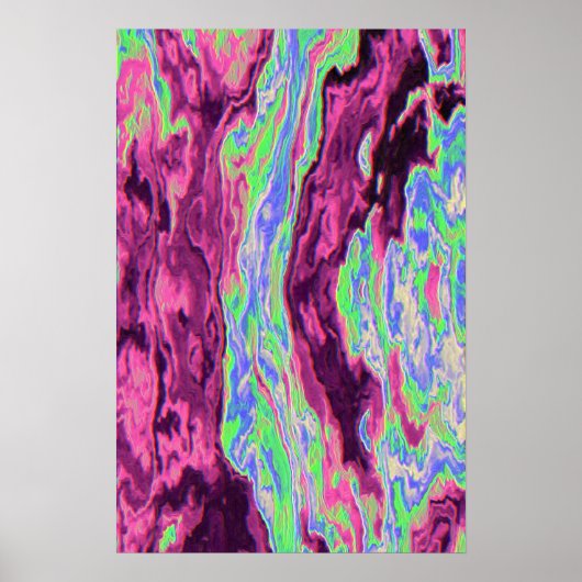 Liquid Fluid Dynamics Contemporary Painting  ポスター (正面)