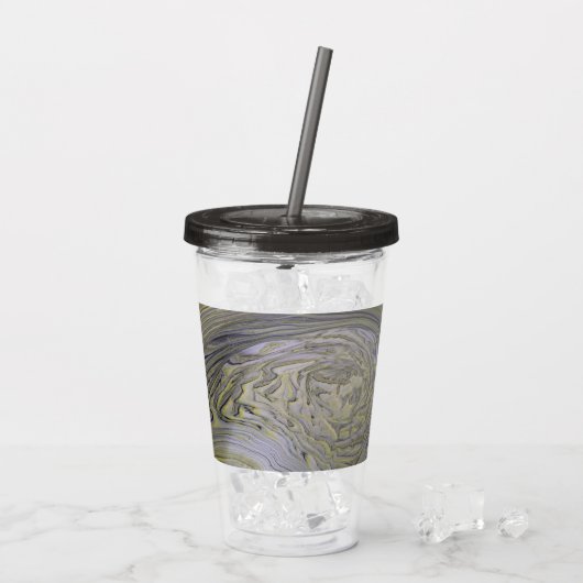 Liquid Gold Acrylic Pour Tumbler アクリルタンブラー (アイス裏面)