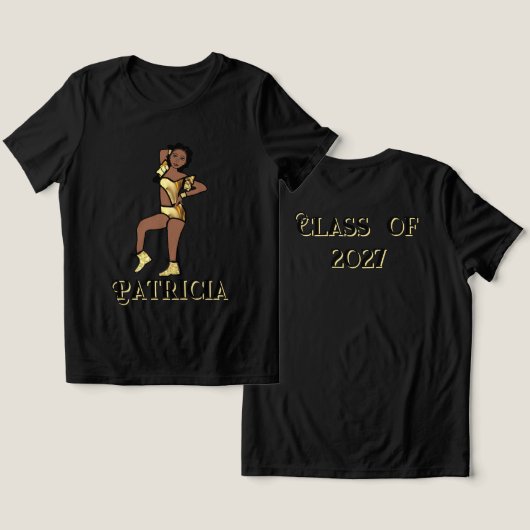 Liquid Gold Dancer #1 トライブレンドＴシャツ (デザイン正面&裏面)