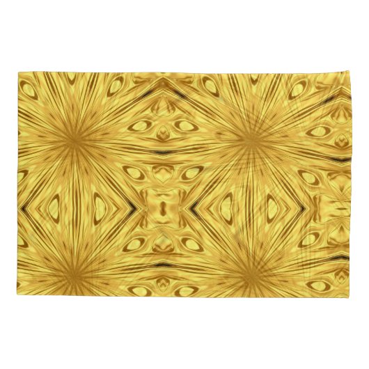 Liquid Gold: Gilded Zenith | Opulent Swirl Accent 枕カバー (裏面)