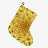 Liquid Gold: Gilded Zenith | Personalized Holiday  ラージクリスマスストッキング (正面 (吊り時))