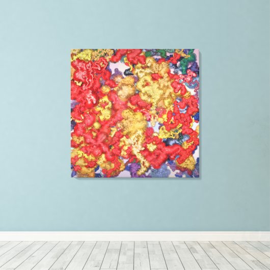 Liquid Kinetic Painting  キャンバスプリント (インサイチュ (ウッドフロア))