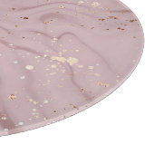 Liquid Marble:バラ金ゴールド芸術。 カッティングボード (角)