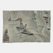 Liquid Marble Wave Glitter Glam 1 キッチンタオル (横)