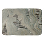 Liquid Marble Wave Glitter Glam 1 バスマット (正面)