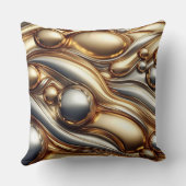 liquid metal look  クッション (裏面)