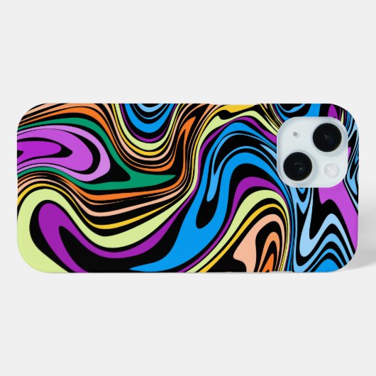 Liquid Paint Marbling Effect  Case-Mate iPhoneケース (裏面 (横))