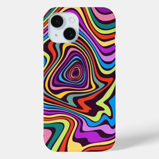 Liquid Paint Marbling Effect Decorative Case-Mate iPhoneケース (裏面)