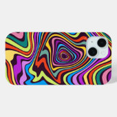 Liquid Paint Marbling Effect Decorative Case-Mate iPhoneケース (裏面 (横))