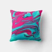 Liquid paper marbling paint background. Fluid pain クッション (裏面)