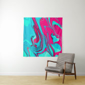 Liquid paper marbling paint background. Fluid pain タペストリー (インサイチュ(横))