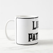 Liquid Patience | おもしろい サラリーマン風 スタンプデザイン コーヒーマグカップ (左)