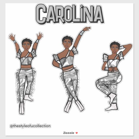 Liquid Silver Dancer #1 Sticker シール (シート)