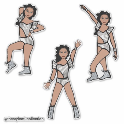 Liquid Silver  Dancer #2 シール (正面)