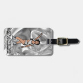 Liquid Silver White Dancer #2 ラゲッジタグ (正面横)