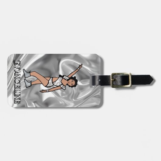 Liquid Silver White Dancer #2 ラゲッジタグ (正面横)