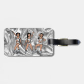 Liquid Silver White Dancer #2 ラゲッジタグ (裏面横)