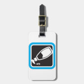 Liquid Soap Dispenser Pump Bottle Icon ラゲッジタグ (正面縦)