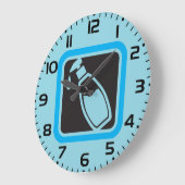 Liquid Soap Dispenser Pump Bottle Icon ラージ壁時計 (傾斜)