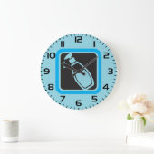 Liquid Soap Dispenser Pump Bottle Icon ラージ壁時計 (ホーム)