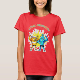 Liquid Strength – 面白いジュースと水の筋肉デザイン Tシャツ