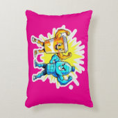 Liquid Strength – Funny Juice & Water Muscle Desig アクセントクッション (正面(垂直))