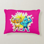 Liquid Strength – Funny Juice & Water Muscle Desig アクセントクッション (裏面)