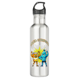 Liquid Strength – Funny Juice & Water Muscle Desig ウォーターボトル