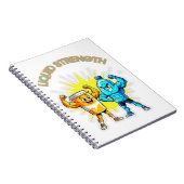 Liquid Strength – Funny Juice & Water Muscle Desig ノートブック (右側)