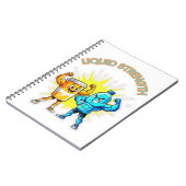 Liquid Strength – Funny Juice & Water Muscle Desig ノートブック (左側)