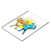 Liquid Strength – Funny Juice & Water Muscle Desig ノートブック (左側)