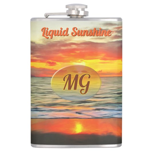 Liquid Sunshine Sunset 1738 フラスク (正面)