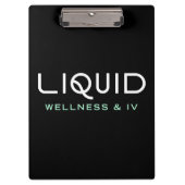 Liquid Wellness & IV クリップボード ブラック (正面)