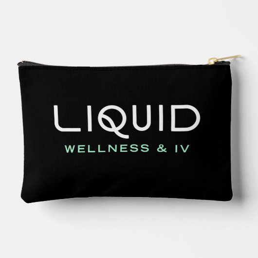 Liquid Wellness & IV - Black Accessory Pouch アクセサリーポーチ (裏面)