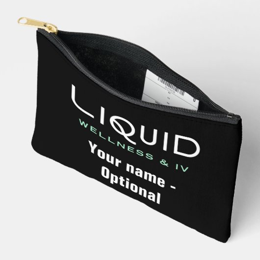 Liquid Wellness & IV - Black Accessory Pouch アクセサリーポーチ (見開き)