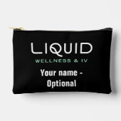 Liquid Wellness & IV - Black Accessory Pouch アクセサリーポーチ (正面)