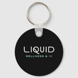 Liquid Wellness & IV - Black Keychain キーホルダー