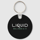 Liquid Wellness & IV - Black Keychain キーホルダー (裏面)