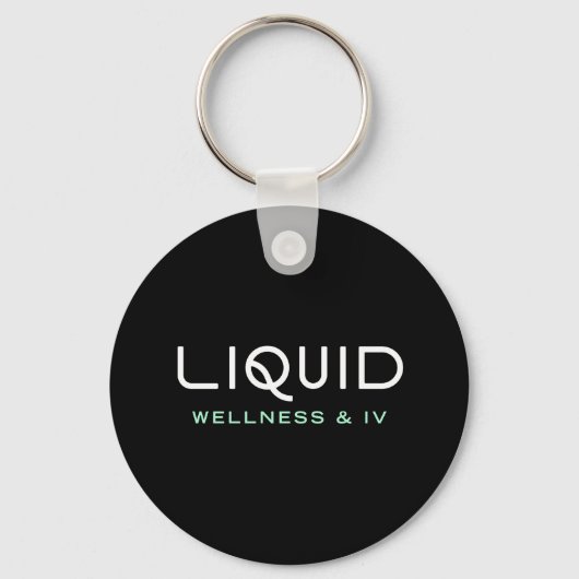 Liquid Wellness & IV - Black Keychain キーホルダー (裏面)