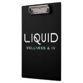 Liquid Wellness & IV Clipboard - Black クリップボード (左)
