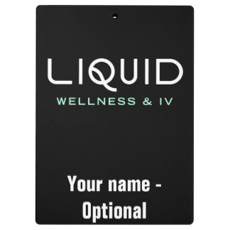 Liquid Wellness & IV Clipboard - Black クリップボード