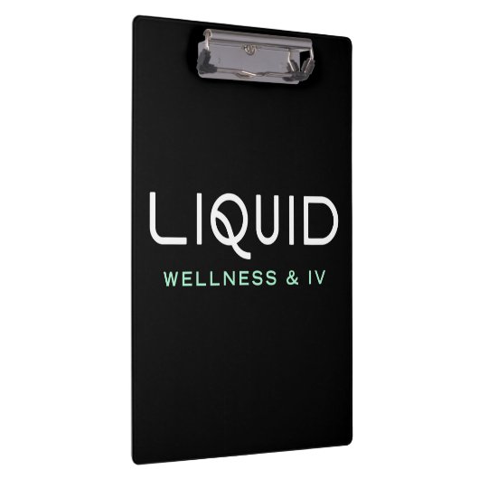 Liquid Wellness & IV Clipboard - Black クリップボード (右)