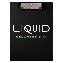 Liquid Wellness & IV Clipboard - Black クリップボード